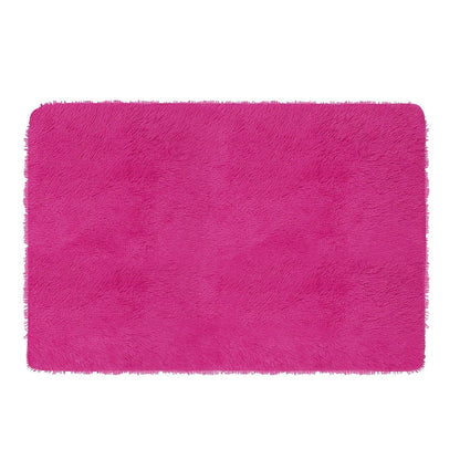 Fluffy Bedroom Rug 4Õ x 2.6Õ Anti-Skid Shaggy Area Rug Decorative Floor Carpet Mat for Nursery Bedroom Living Room