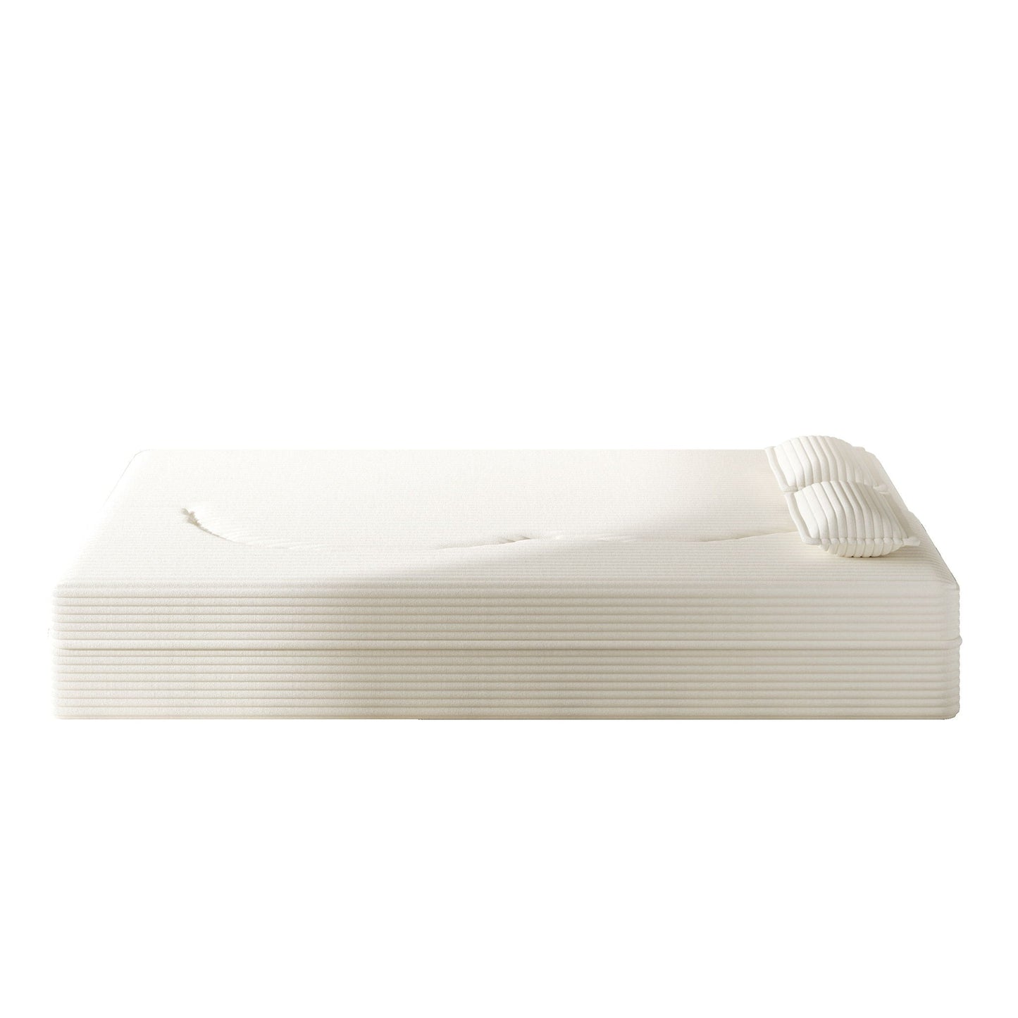 Floor Sofa With 2 Pillows, Convertible Twin Size Mattress For Living Room