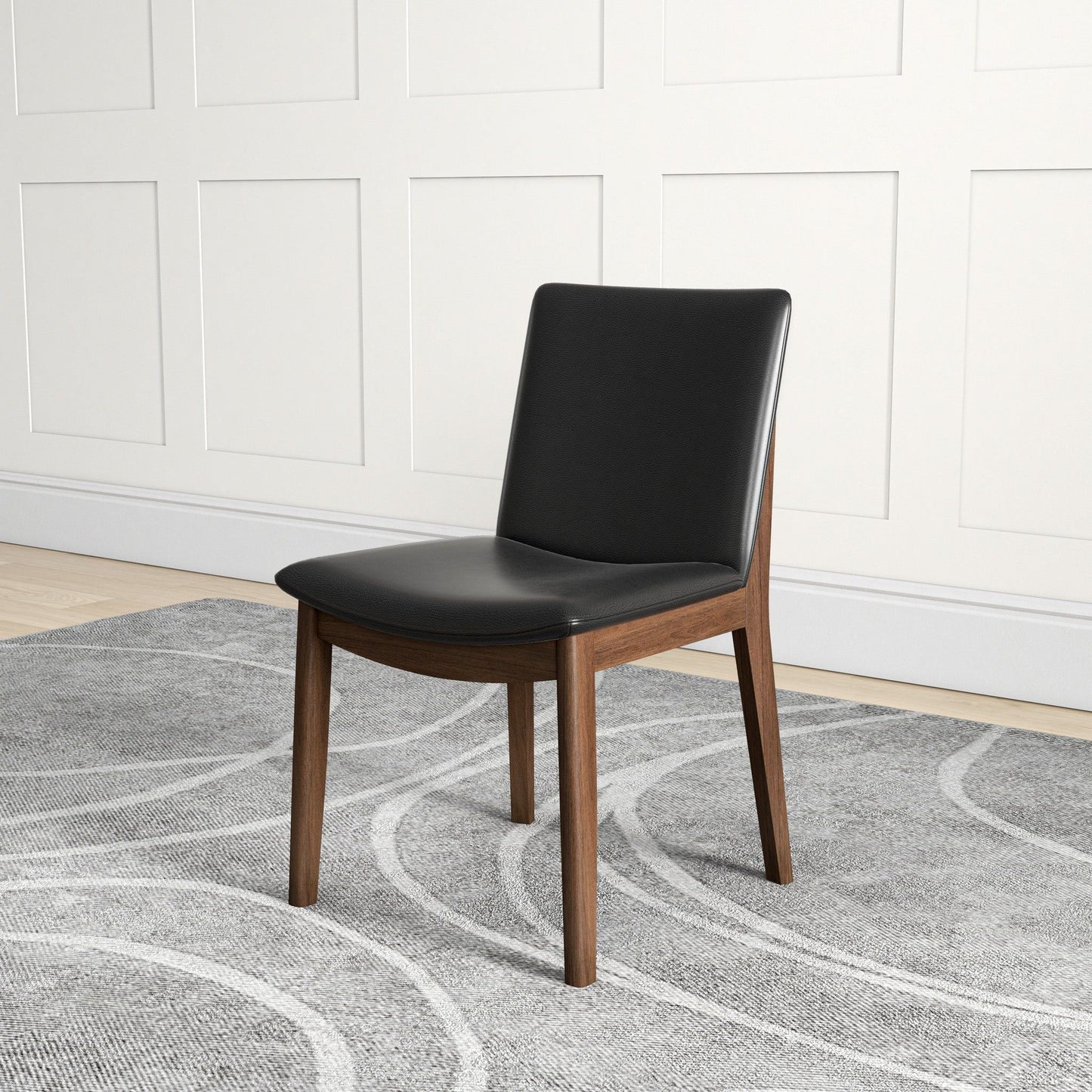 Laura - Mid-Century Modern Solid Wood Dining Chair (Set of 2)