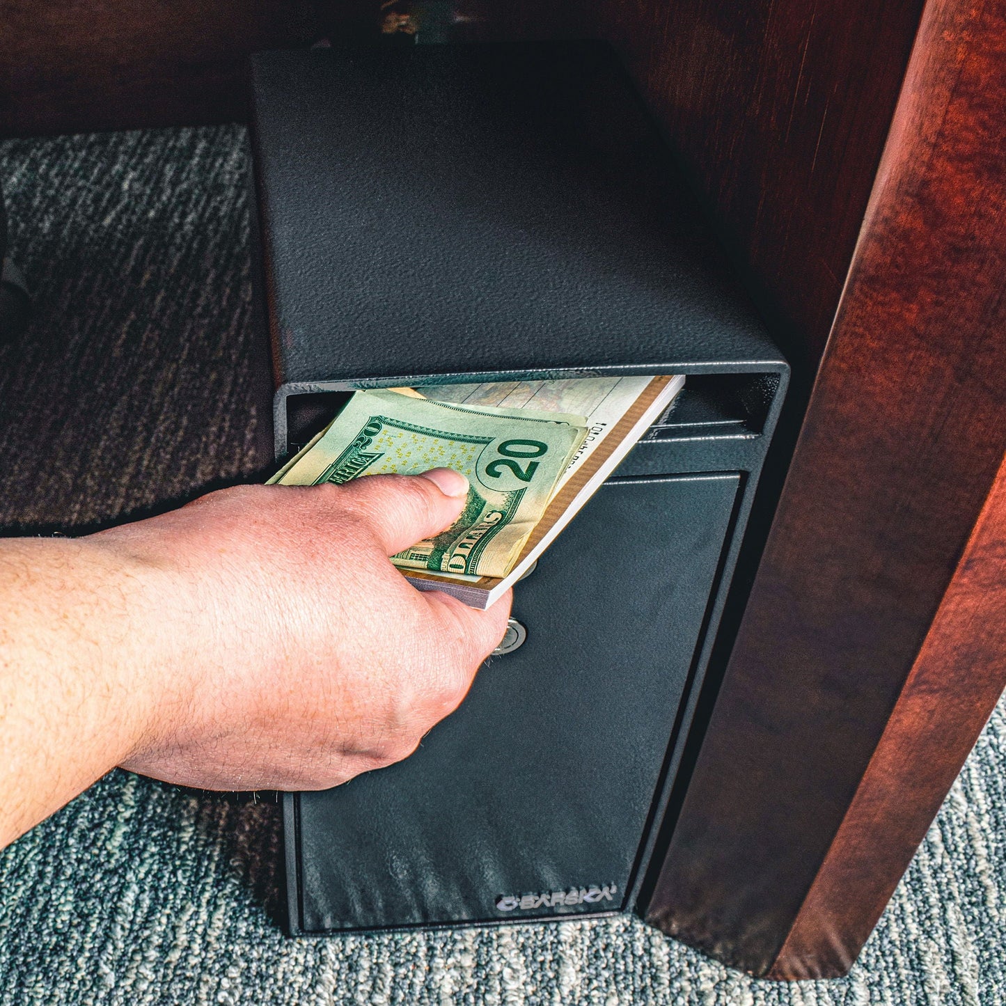 0.27 Cu Ft Dual Key Depository Safe - Black