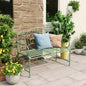 Sunnydaze Outdoor Garden Bench - Green