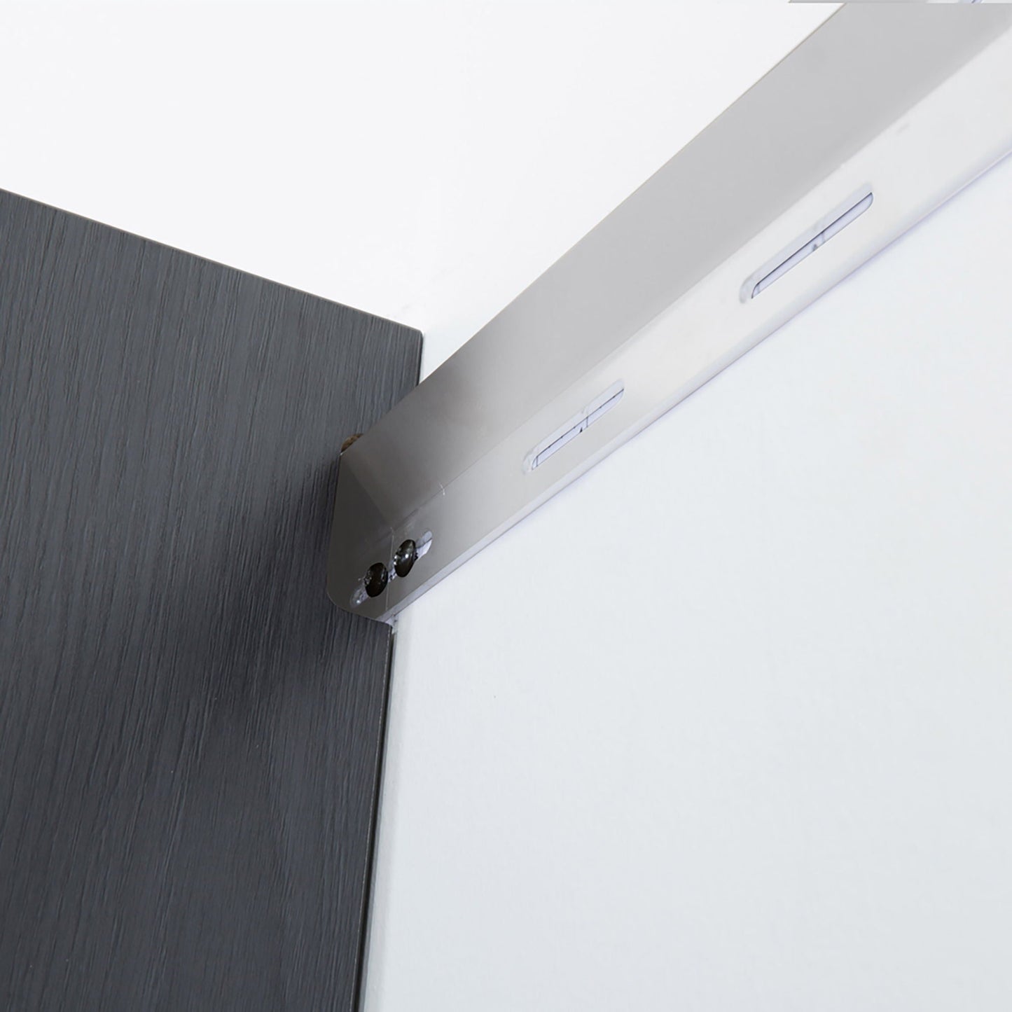 Astro Series - Wall Mounted Base, Drawer Storage Cabinet With Soft Closing Features - Metallic Gray