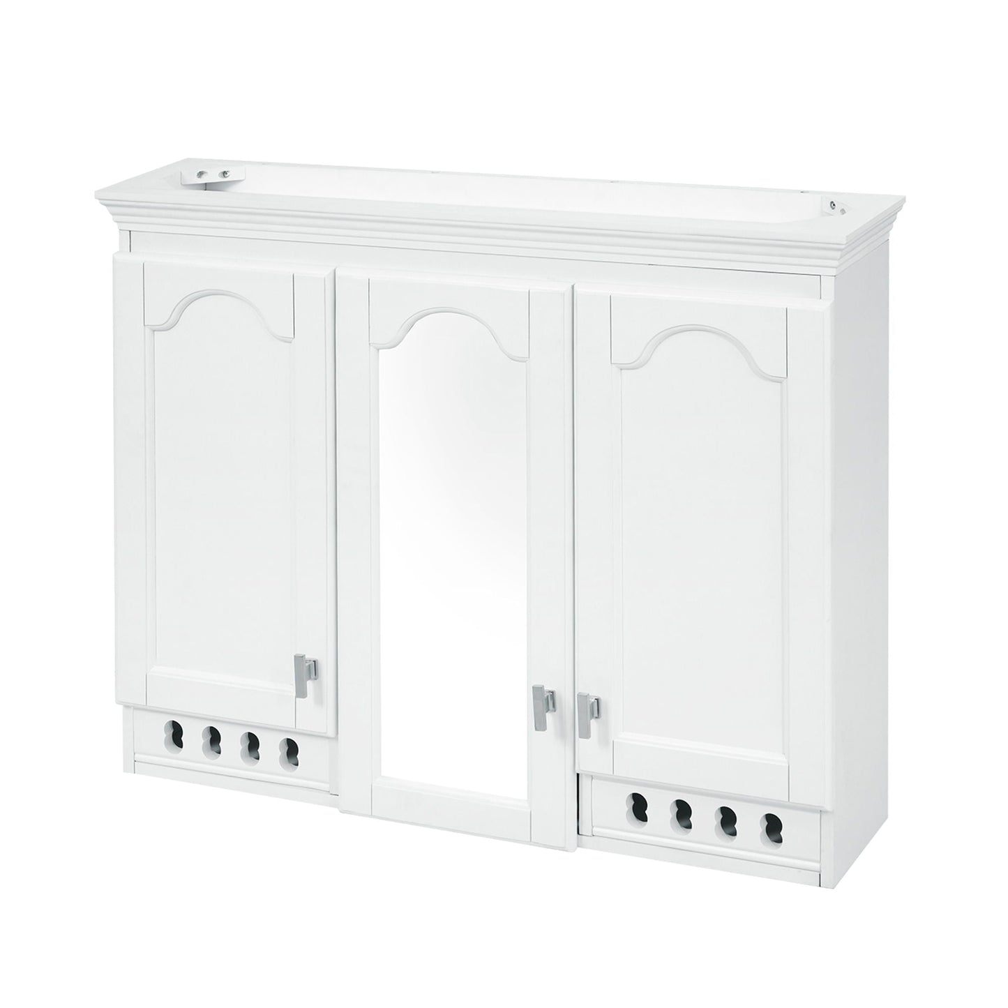 Wall Mount Mirror Cabinet With Adjustable Shelves, Soft Closing Hinges