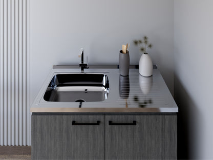 Utility Sink Cabinet Burwood, Kitchen, Smokey