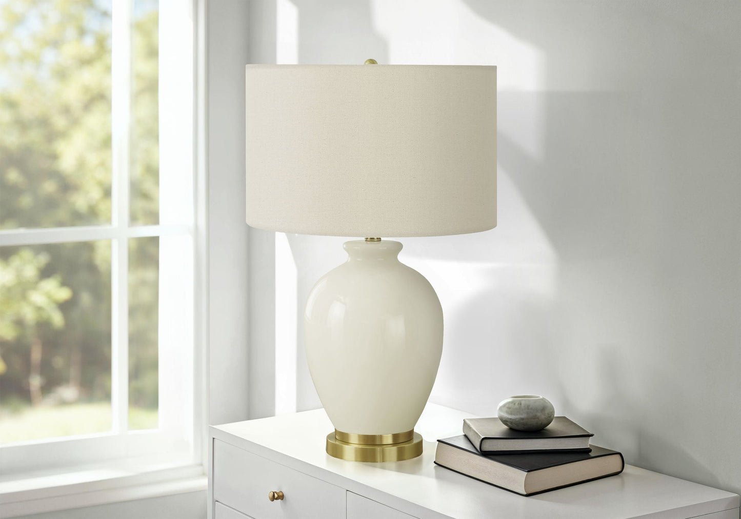 Transitional Lighting Table Lamp - Cream