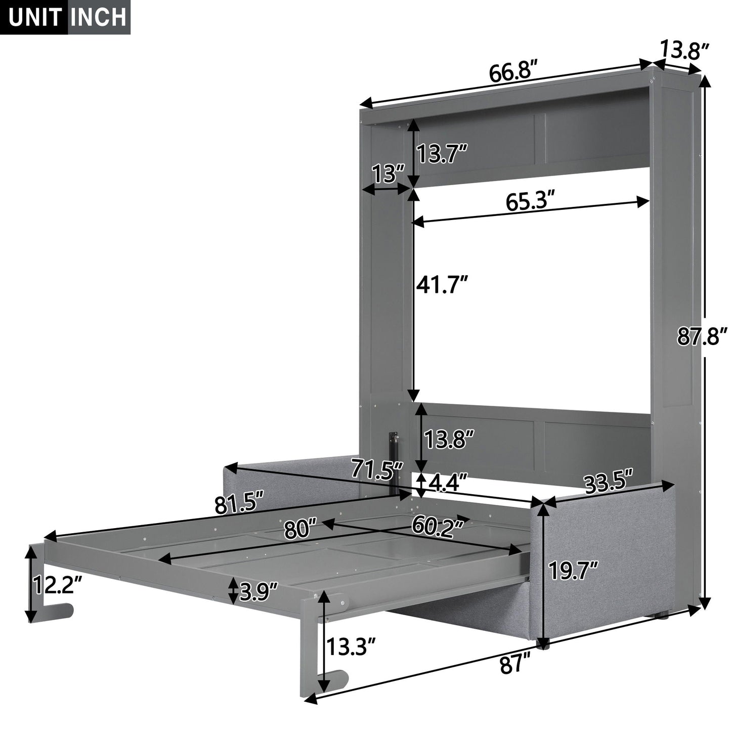Murphy Wall Bed With Cushion