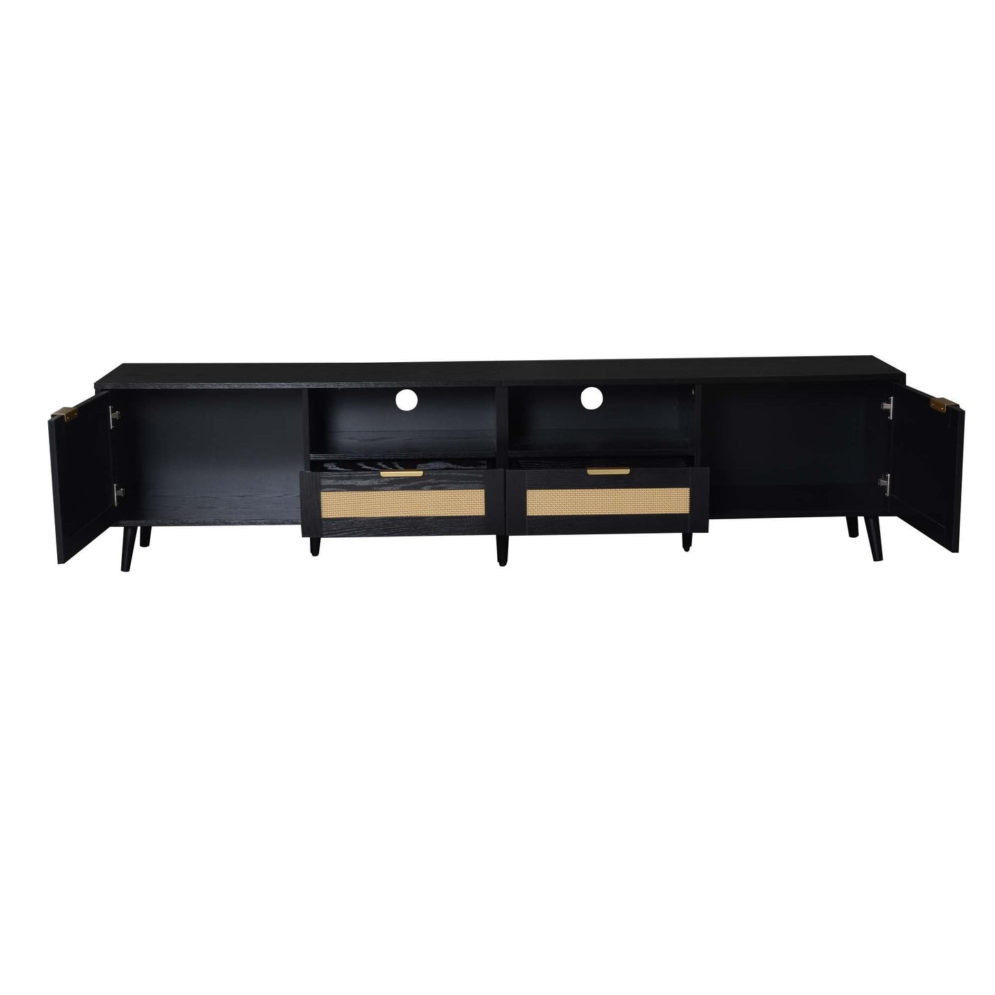 TV Stand Media Console With Cable Management