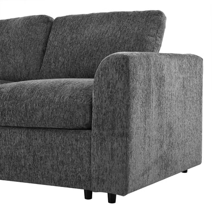 U-Style 130.3" Modular Sectional Sofa, 4-Seater