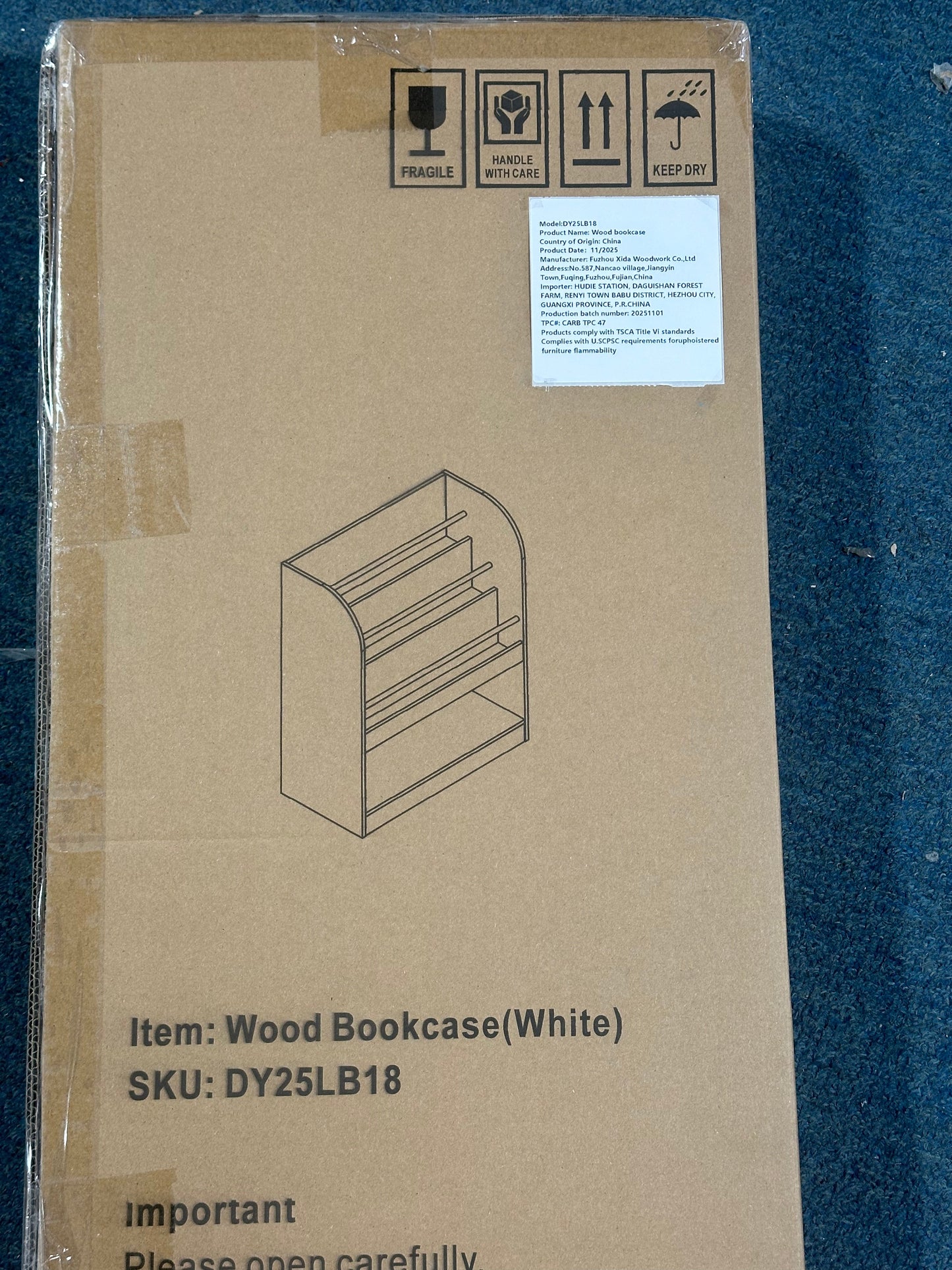 Kids Bookshelf with Open Storage