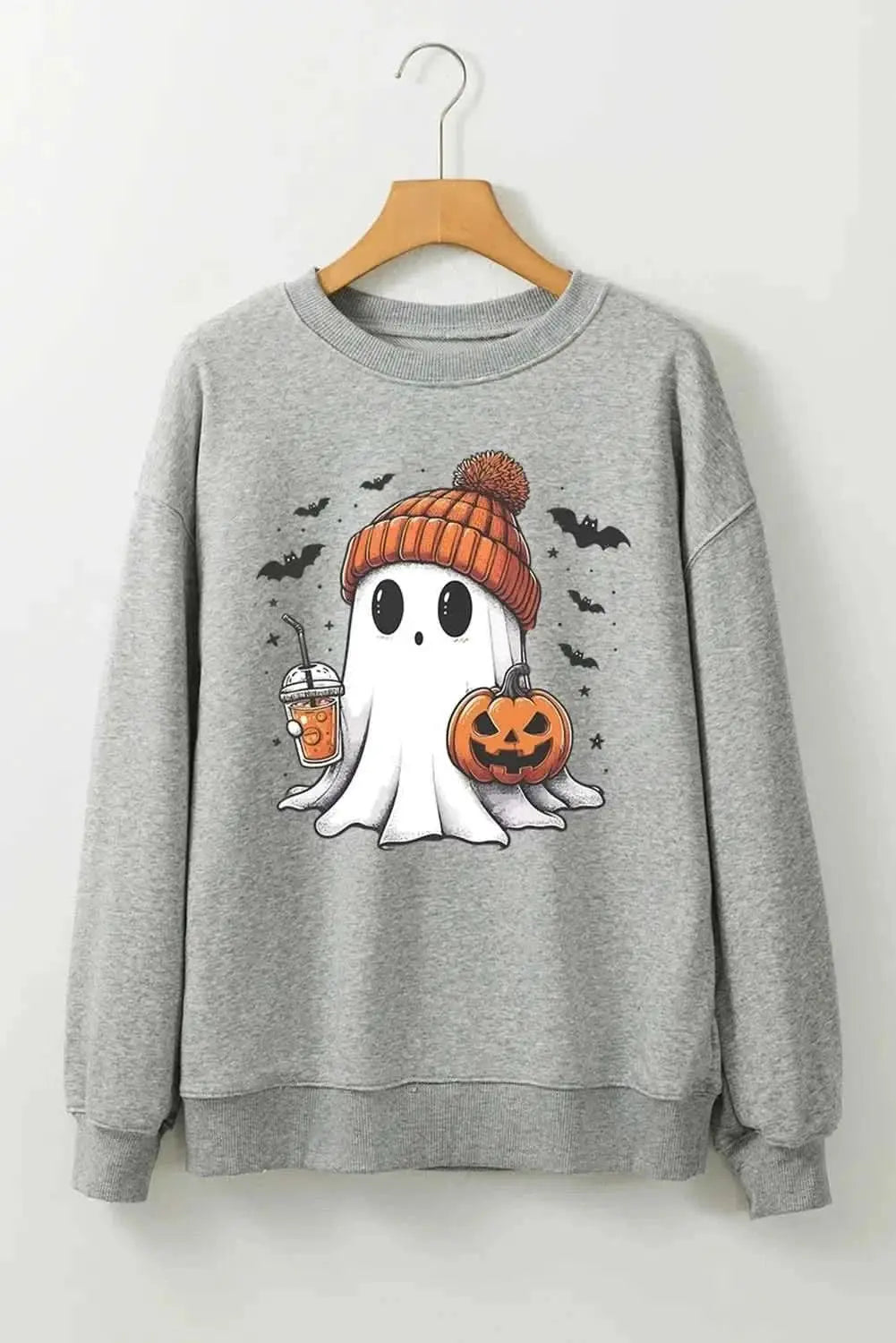 Women's Sweatshirt - Ghost - Casual Long Sleeve Wardrobe Essential