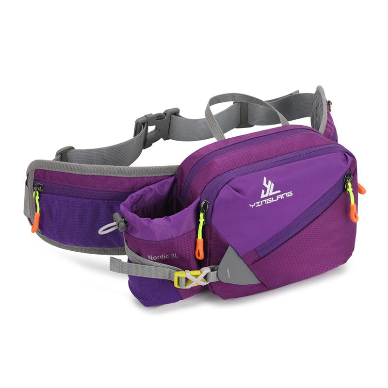Mens Outdoor Sports Water Bottle Hiking And Climbing Waist Bag