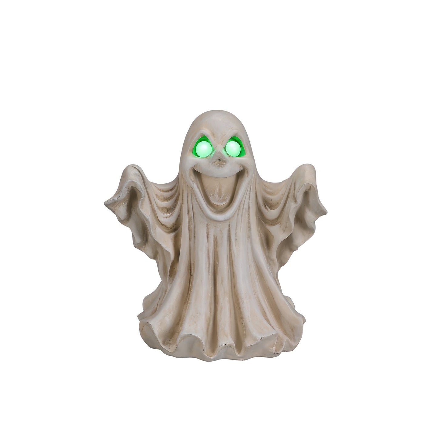 Halloween Ghost Figurine - LED Light Up with Glowing Eyes