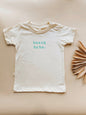Beach Babe Seafoam Organic Cotton Short Sleeve Toddler T-Shirt