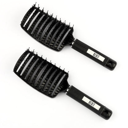 Beaut Select Curved Vent Brush Black with Bristles