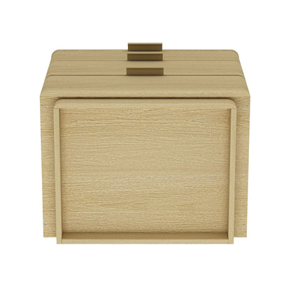 Payton - Nightstand With 3 Drawers - Oak