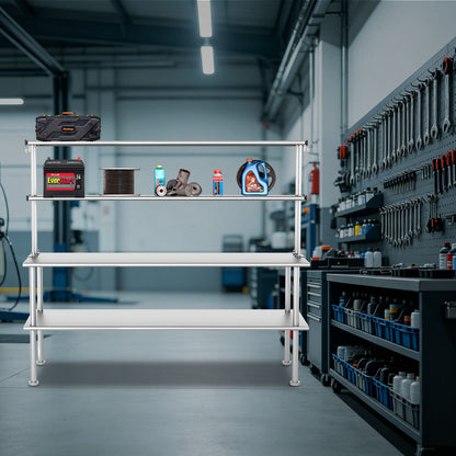 72 Inch Adjustable Stainless Steel Kitchen Rack