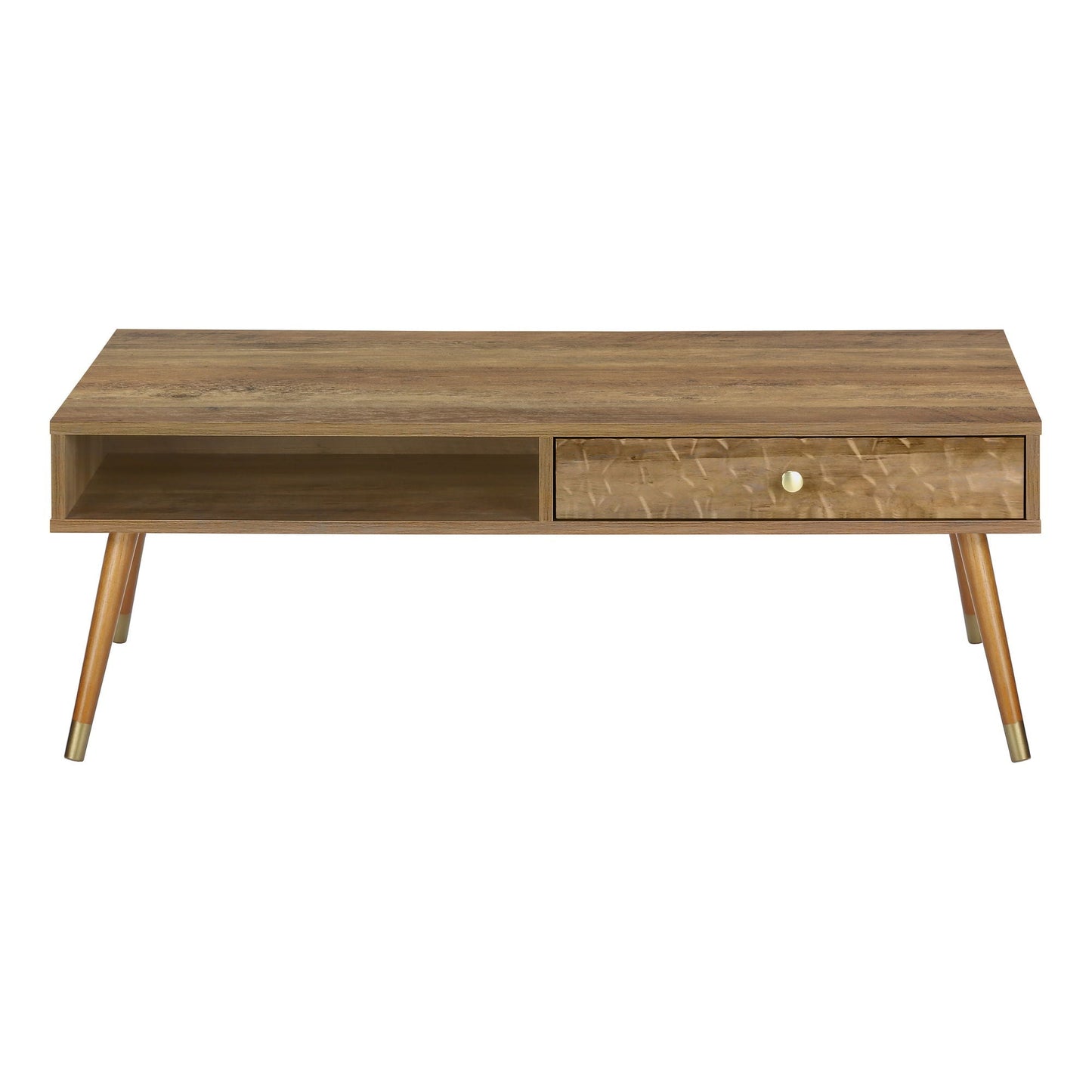 Mid-Century Modern Walnut Coffee Table with Storage