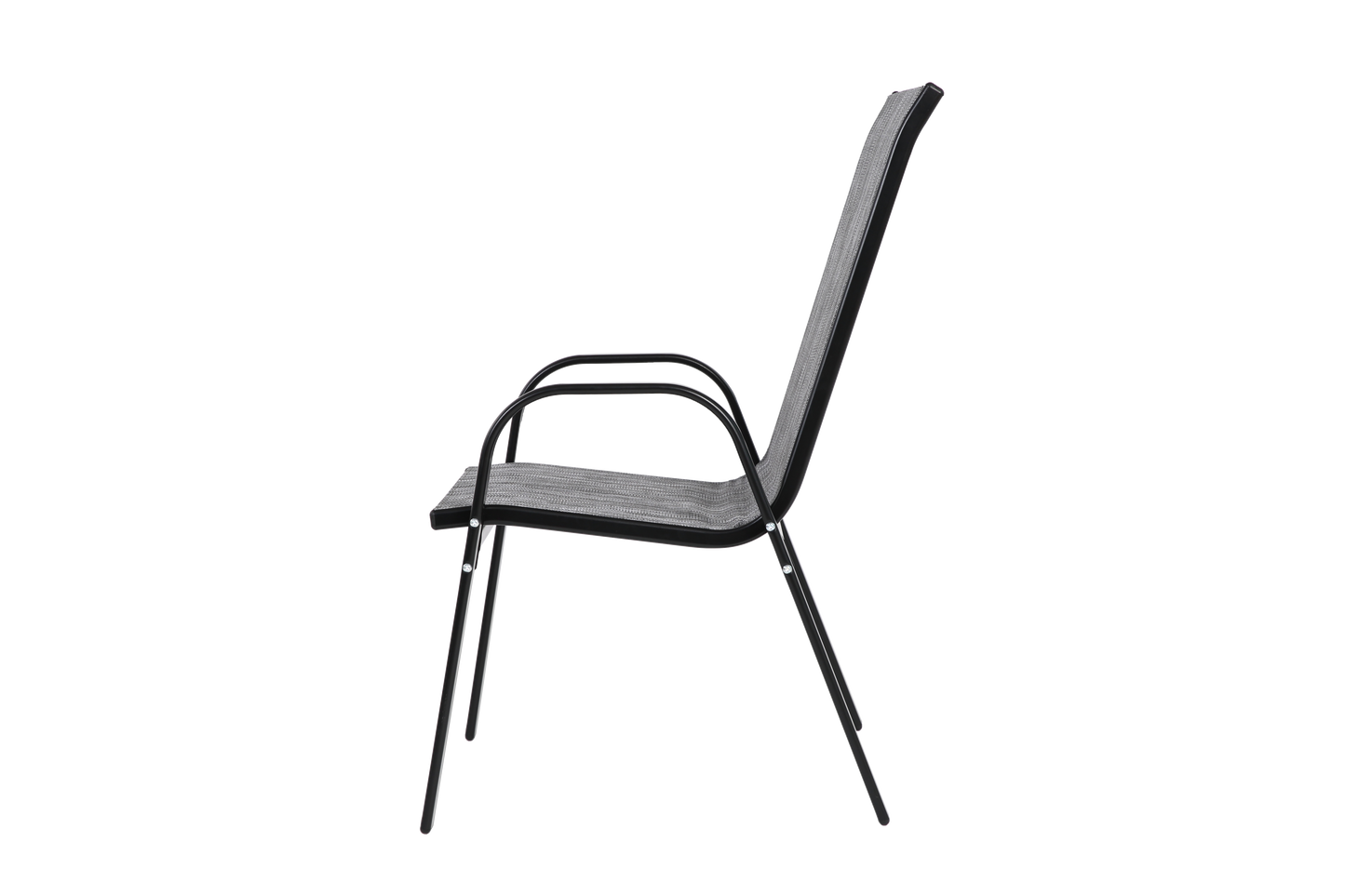 4 Piece Patio Chairs with Breathable Textilene Fabric