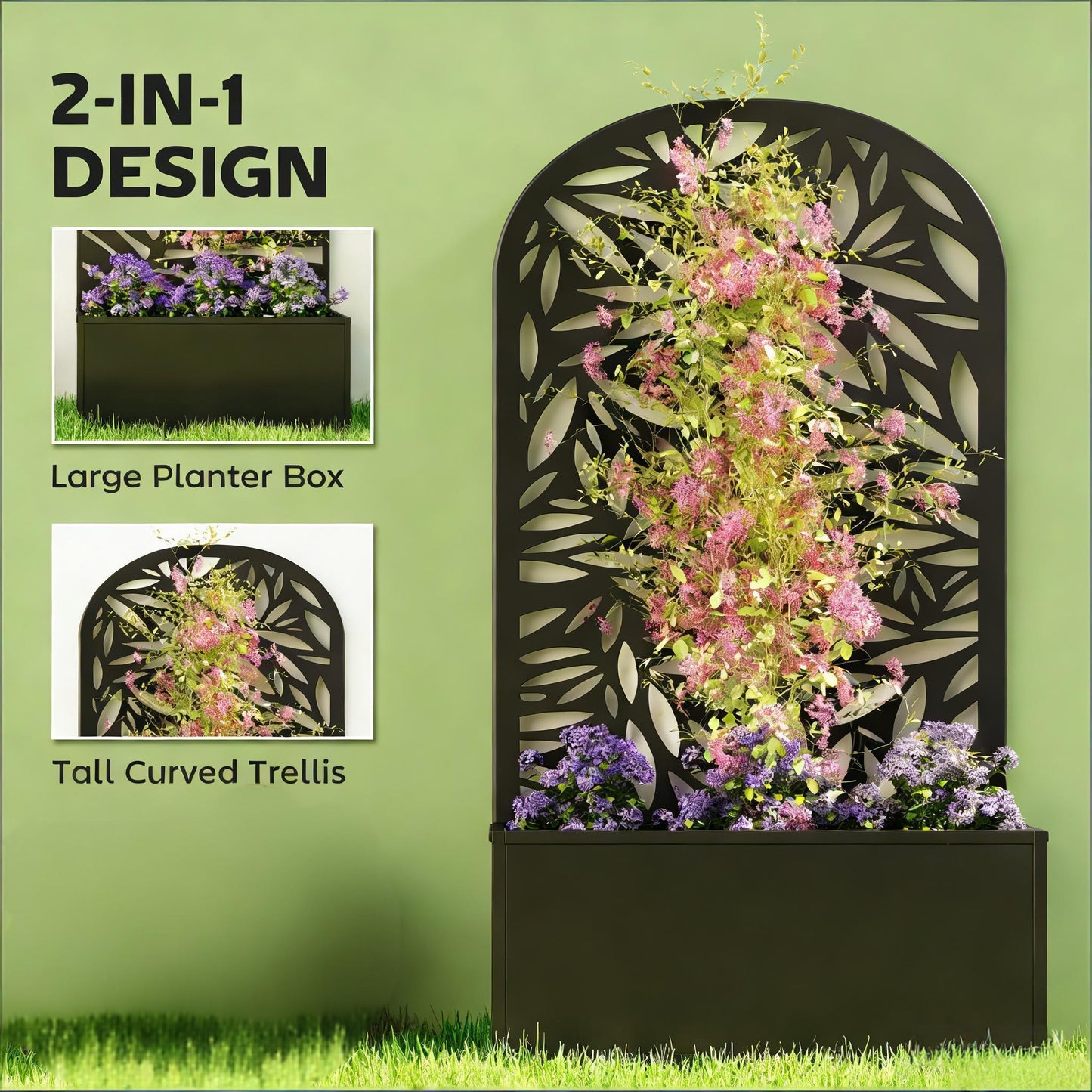 Curved Raised Garden Bed, Generous Planter Box, Versatile Garden Box