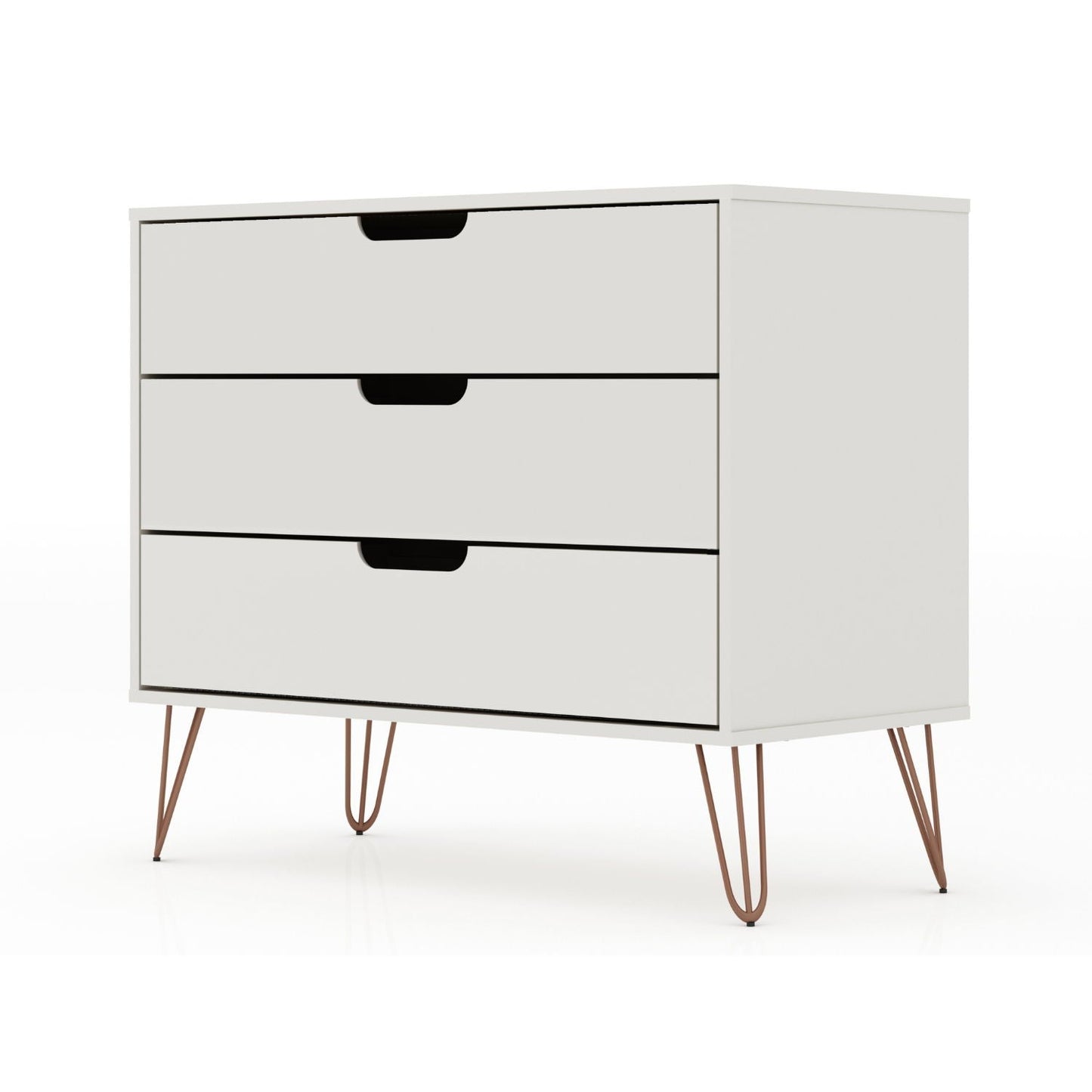 Rockefeller - 3 Drawer Dresser - Off White