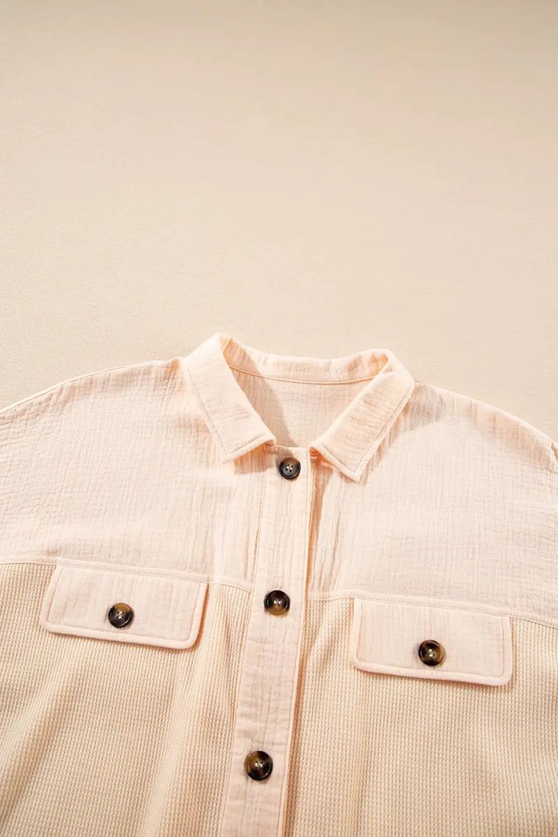 Women's Tops Women's Top - Batwing Sleeve Waffle Knit - Casual Summer Shirt