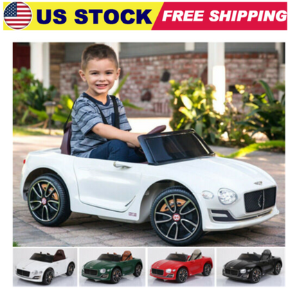 Bentley Kids Electric Ride On Car Toy Racer with 2-Speed and Remote Control - Licensed US Version