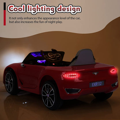 12V Licensed Bentley Electric Kids Ride On Car with Remote Control - Suitable for Ages 3-8 Years