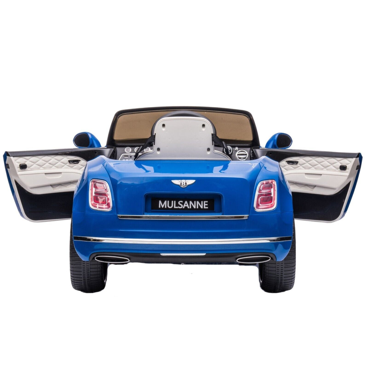 Bentley Mulsanne Licensed Electric Ride On Car for Kids - Blue+Grey