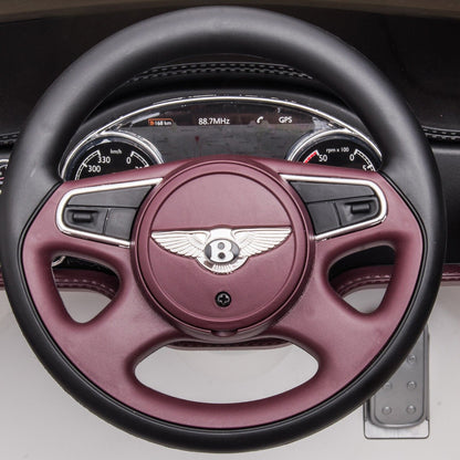Bentley Mulsanne Licensed Electric Ride On Car for Kids - White