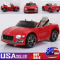 Bentley Style 12V Electric Ride-On Car with Remote Control and LED Lights for Kids