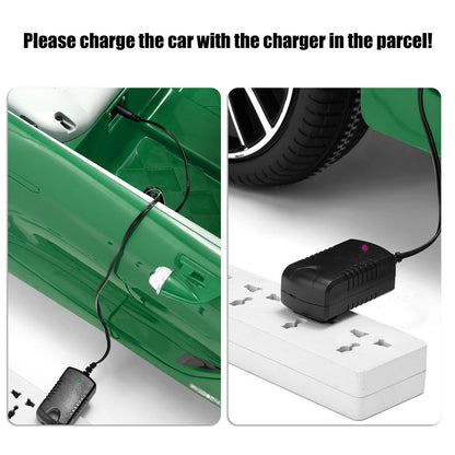 Bentley Style 12V Electric Ride-On Toy Car with Remote Control and LED Lights - Green