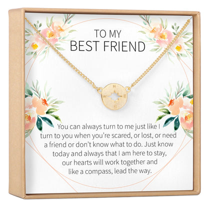 Best Friend Compass Necklace