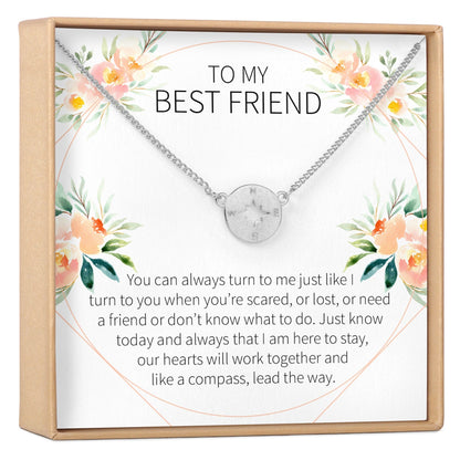 Best Friend Compass Necklace