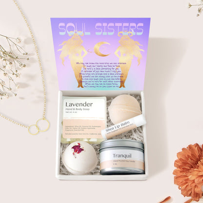 Best Friends DoubleCircleNecklace Gift Box Set