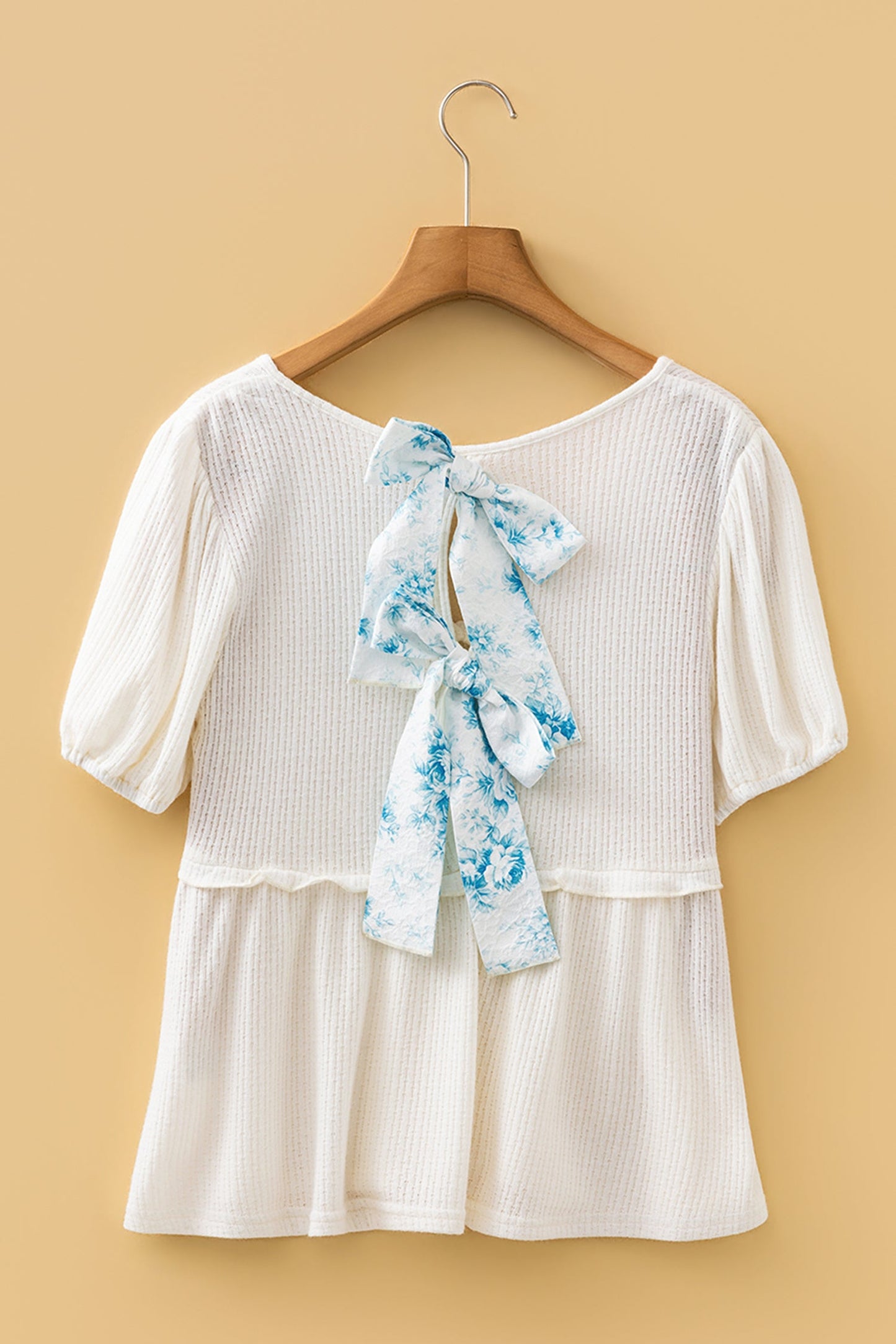 Lilliana Bubble Sleeve Peplum Top