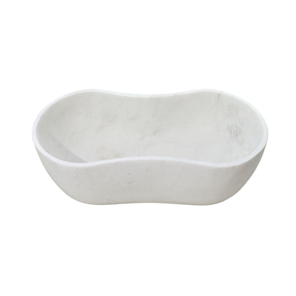 Bathroom Vessel Sink With Wavy Design