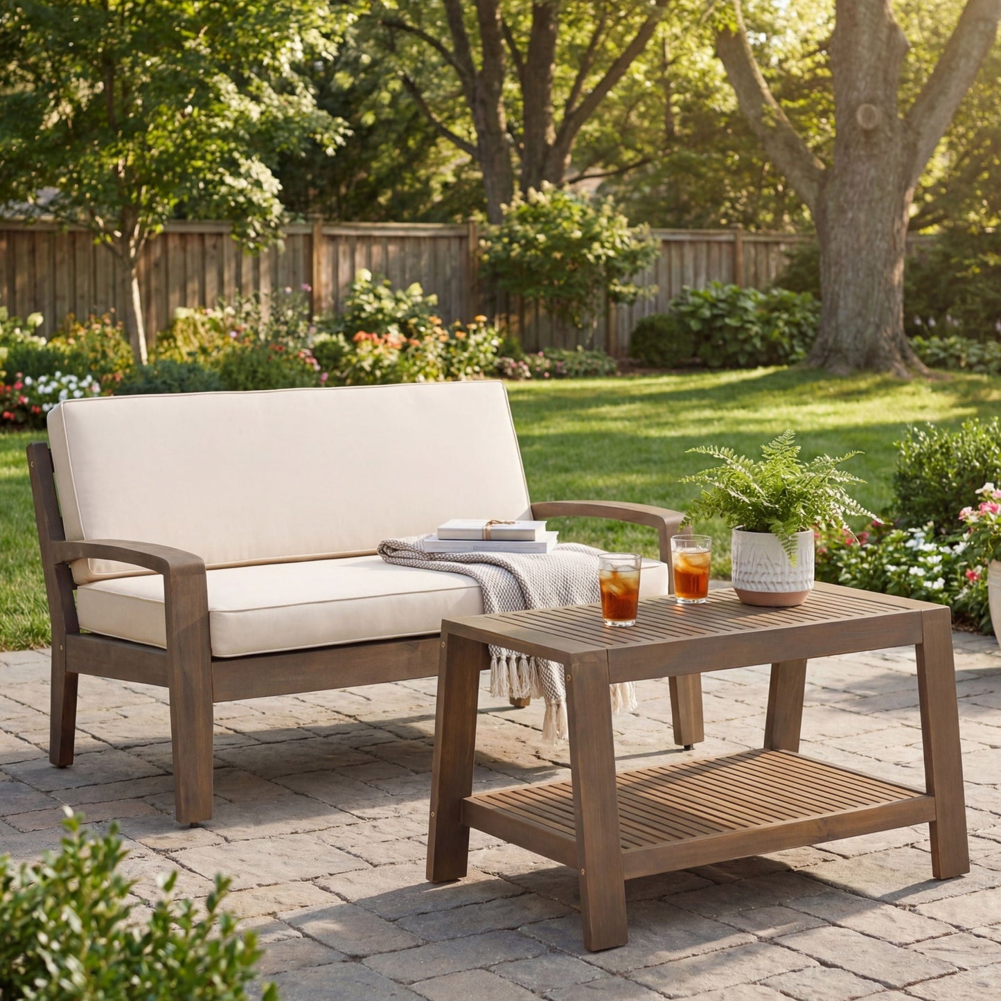 2 Piece Conversation Set, Loveseat & Coffee Table