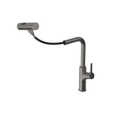 Drop-In Stainless Steel Kitchen Sink With Pull-Out Faucet And Soap Dispenser