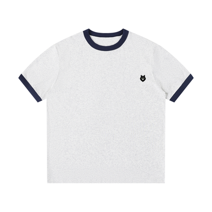 Loki & Ivy Contrast Edge Ribbed Crewneck T-Shirt