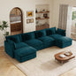 Oversized U Shape Sofa with Ottomans