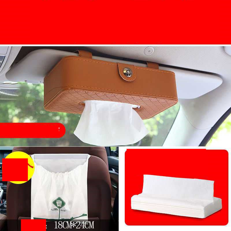 Multifunctional Seat Type Sun Visor Car Interior Tissue Box
