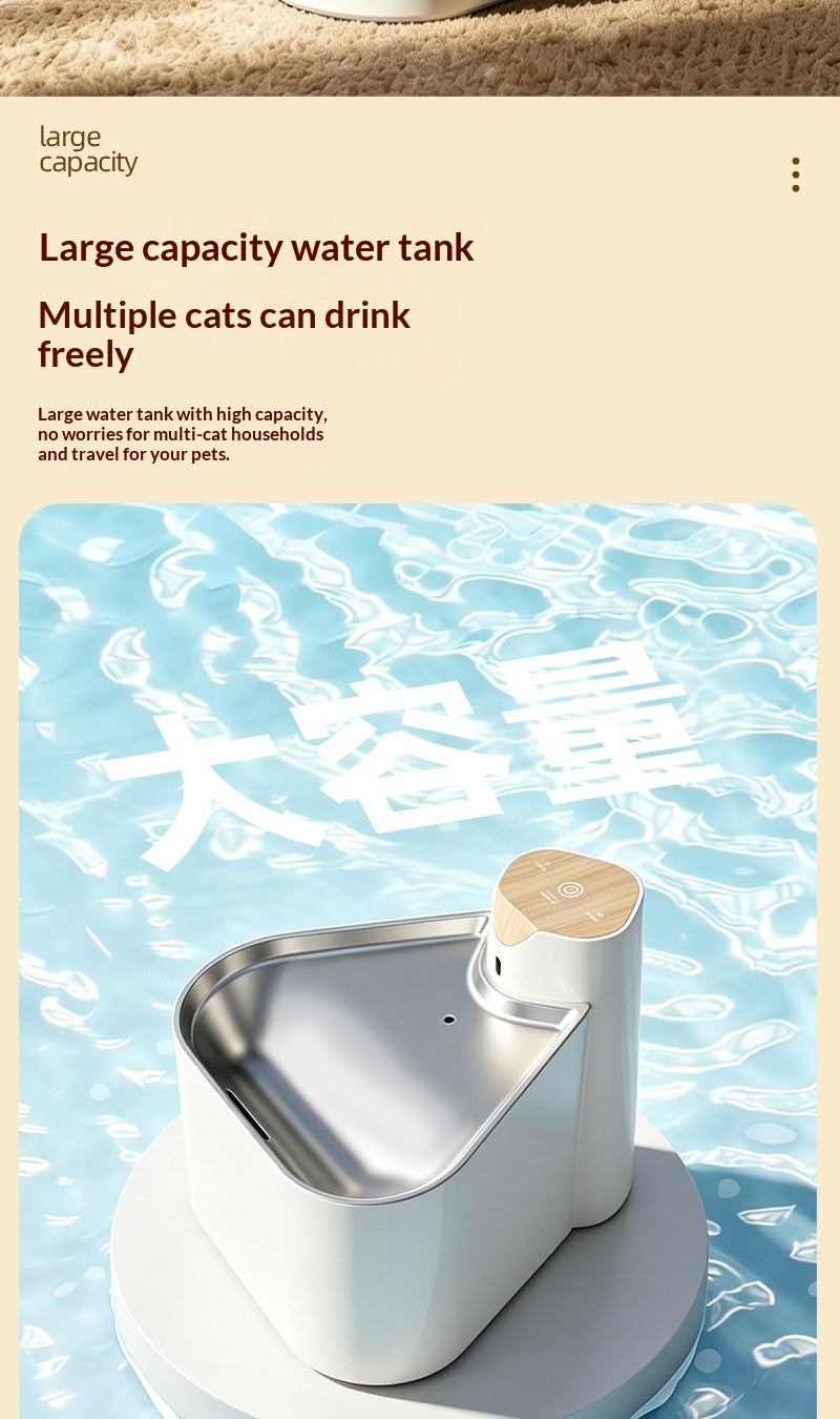 Smart Sensor Wireless Circulating Filtered Pet Water Fountain