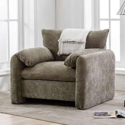 Oversized Accent Single Sofa Lounge Chair - Matcha Green