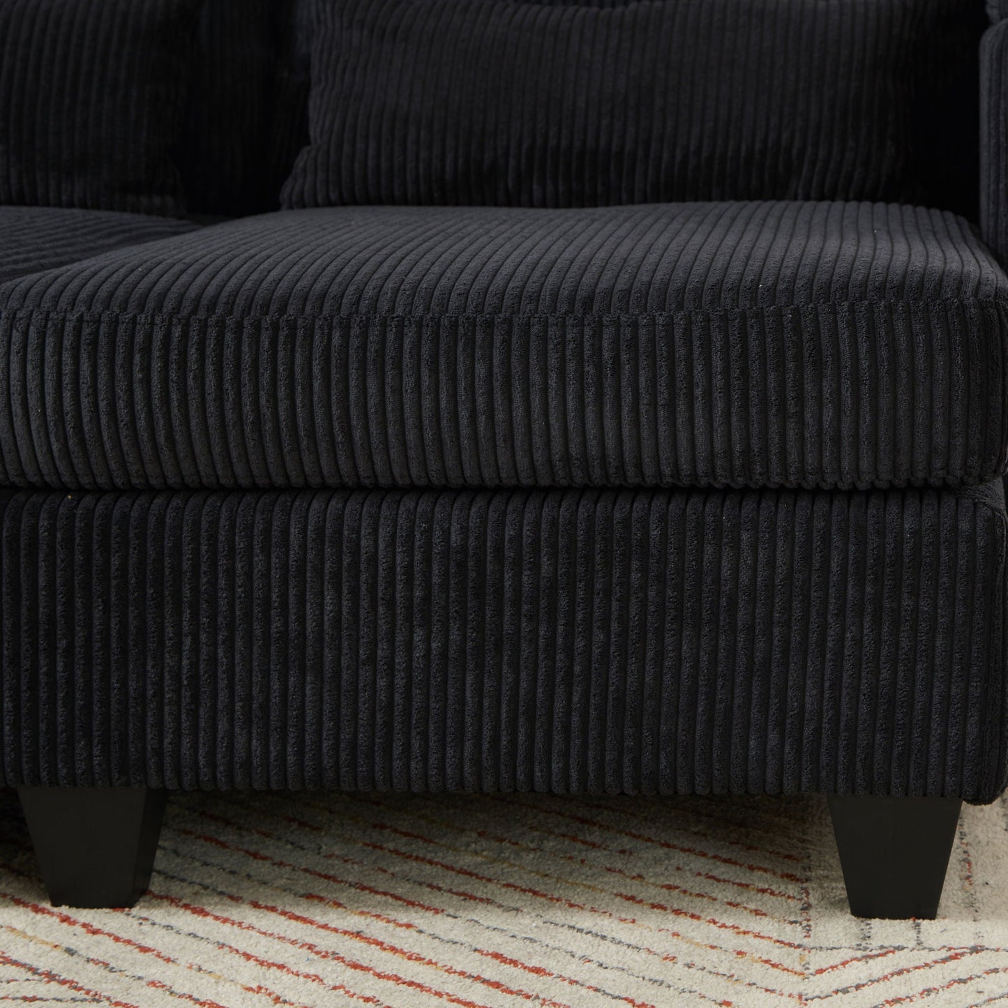 Convertible Chaise Lounge Sofa Chair With USB Ports, Cup Holders, Phone Holder And Storage