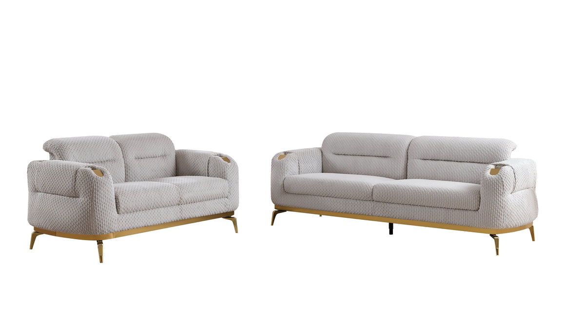 Zoe Modern Style 2PC Living Room Set
