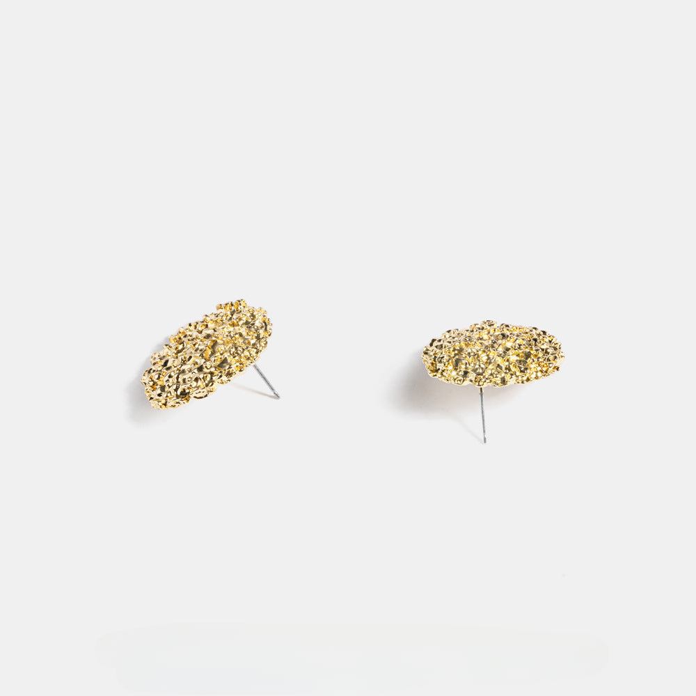 Big Geometric Round Earrings