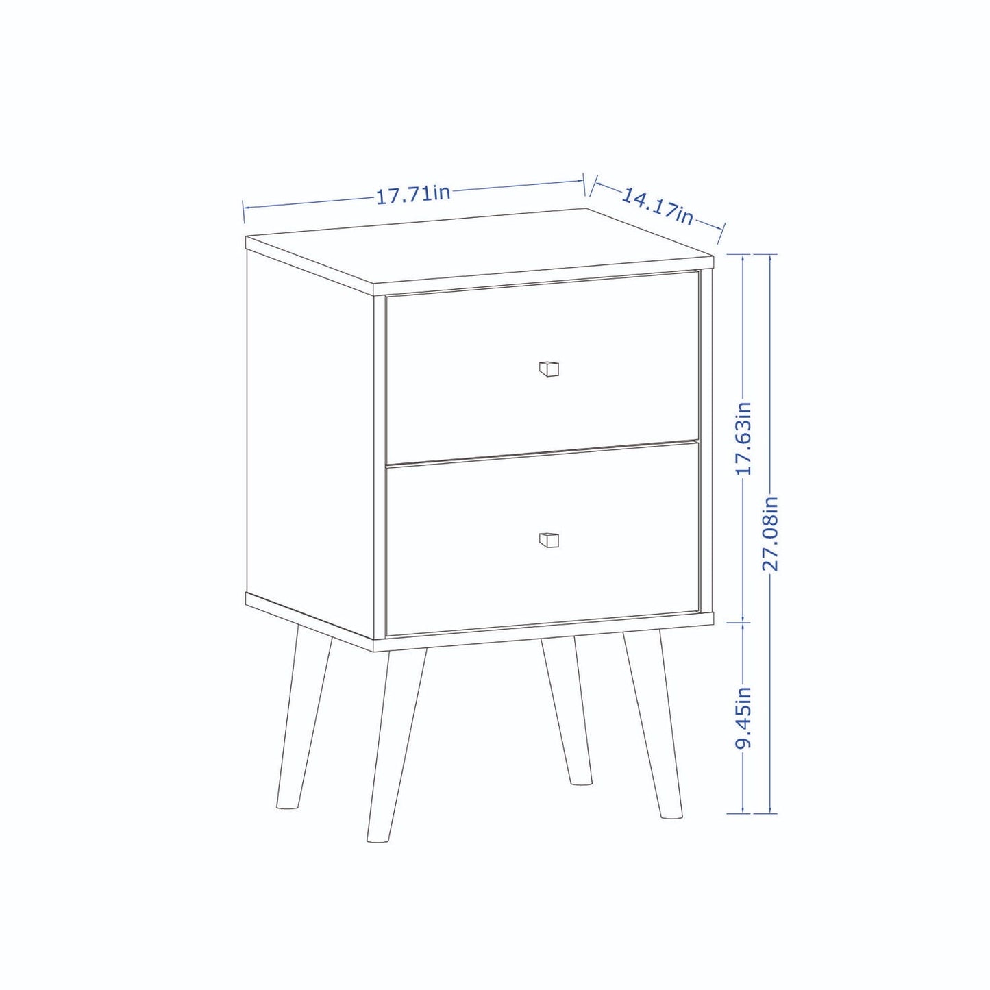 Liberty - Nightstand With 2 Drawers For Bedroom