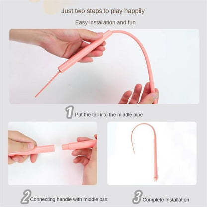 Simulated Mouse Tail Cat Toy Cat Teaser Funny Stick Silicone Long Tail Pet Interactive Toys For Cats Kitten Hunting Pet Products