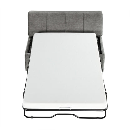 Twin Size Folding Ottoman Sleeper Bed With Mattress Convertible Guest Bed