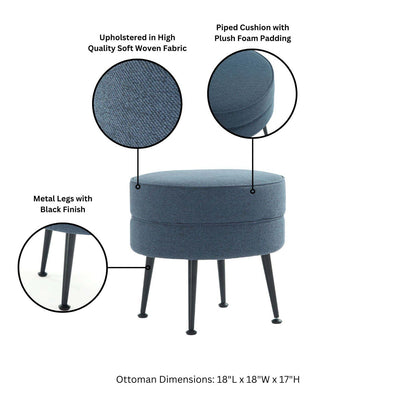 Bailey - Accent Ottoman